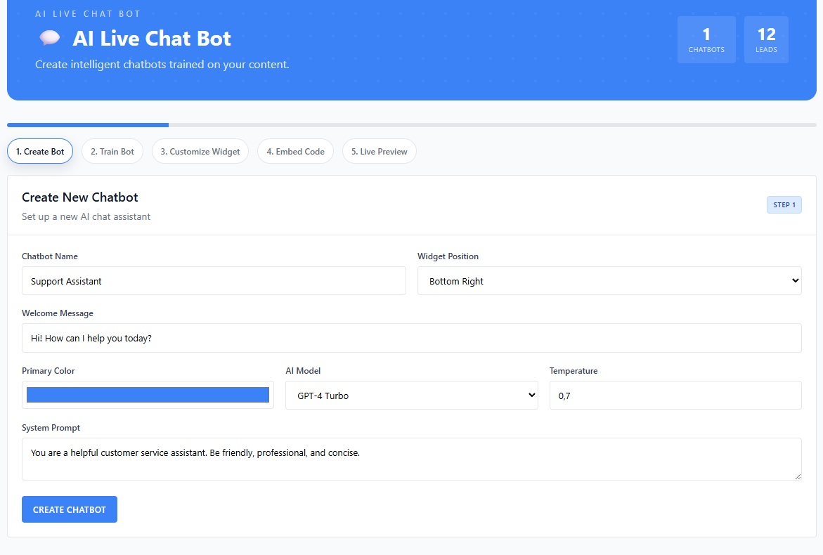 Create chatbot